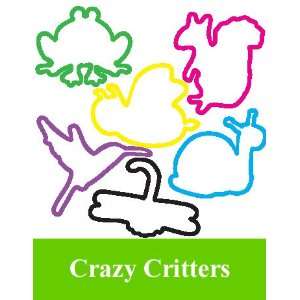  Crazy Bandz Shaped Rubber Bands Bracelets 24Pack Critters 