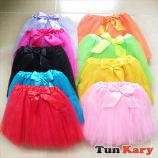 Rainbow Girl baby ballet tutu party skirt pettiskirt  