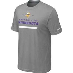 Minnesota Vikings Heathered Grey Nike Property Of T Shirt
