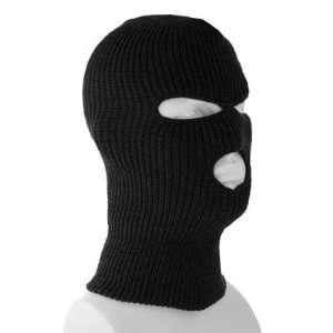  BLACK SUPERSTRETCH Full Face Ski Mask   Single Piece ONE 