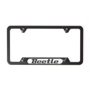   Black Stainless Steel License Plate Frame 2012 New Beetle Automotive