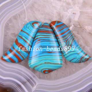 Multicolor Turkey Turquoise Beads Pendant 3PCS K642  