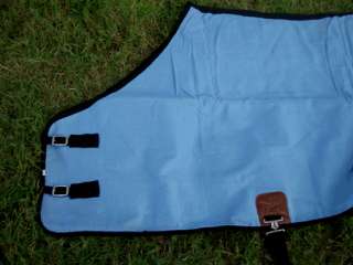 CANVAS TURNOUT HORSE DUCK WINTER BLANKET TURQUOISE 62  
