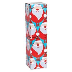  Retro Santa Single Wine Bottle Gift Box