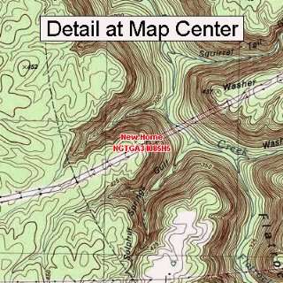  USGS Topographic Quadrangle Map   New Home, Georgia 