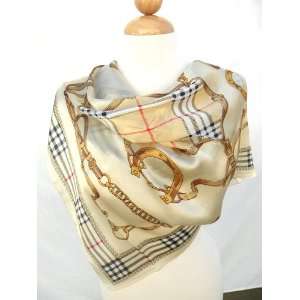 Soft Touch Italy Style Fashionable 100% Silk Square Scarf 