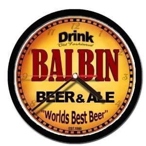  BALBIN beer and ale wall clock 