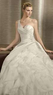 New Gorgeous Hand made Satin/tulle Wedding Dress Bridal Gown Size 