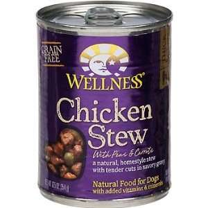  Wellness Chicken Stew with Peas & Carrots Canned Dog Food 