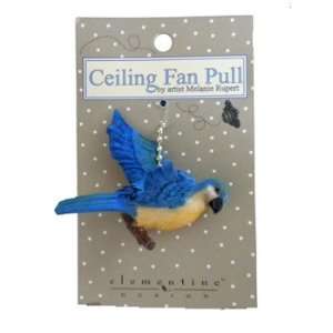  Tropical Island Parrot Macaw Ceiling Fan Light Pull