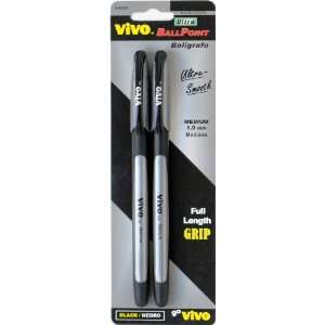  Vivo Ultra Ballpoint Stick Pens, 1.0 mm Medium Point, 2 