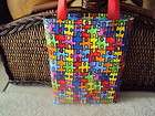 autism awareness fabric party favors bags li ttle tote