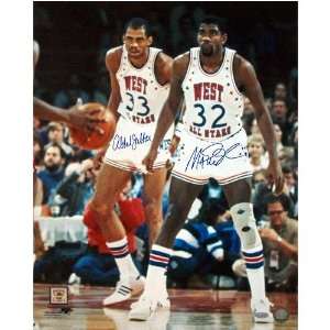  Kareem Abdul Jabbar & Magic Johnson All Star 16x20 Sports 