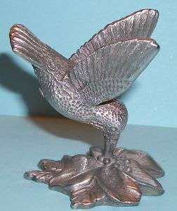 Spoontiques Pewter Hummingbird with Flower  