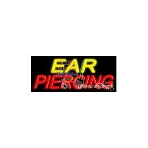 Ear Piercing Neon Sign 24 inch tall x 10 inch wide x 3.5 inch deep 