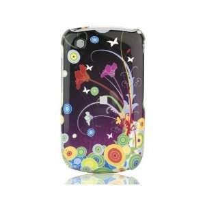   for BlackBerry 8520 Curve   Flower Art Cell Phones & Accessories