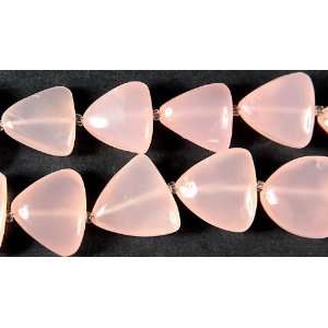  Pink Chalcedony Curvaceous Triangles   