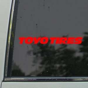  Toyo Tires Red Decal JDM WRX Solberg Sti WR Car Red 