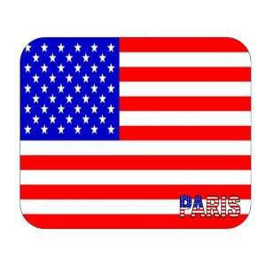  US Flag   Paris, Texas (TX) Mouse Pad 