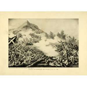  1899 Print American Civil War Battle of Kenesaw Mountain 