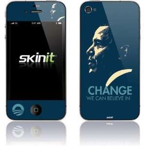  Skinit Barack Obama   CHANGE Vinyl Skin for Apple iPhone 4 