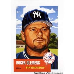  Good Sports Art New York Yankees Roger Clemens Fifty 
