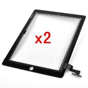  Neewer 2x Black Touch Screen Glass Digitizer for iPad 2 