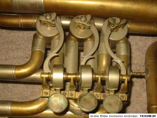 Nice old rot. Tuba w.garland & Mother of Pearl triggers  