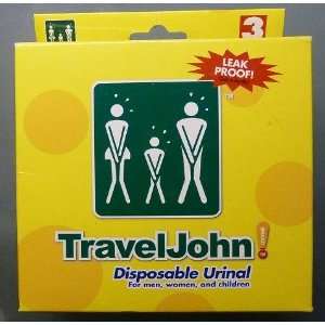 Travel John   Disposable Urinal   3 Pack