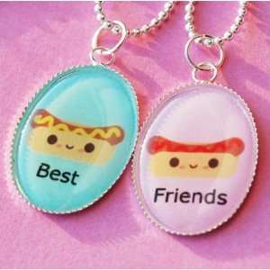   Ketchup and Mustard Best Friend Friendship Necklace 