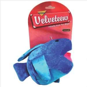  BOODA 0354891 Velveteen Sammy Shark Dog Toy