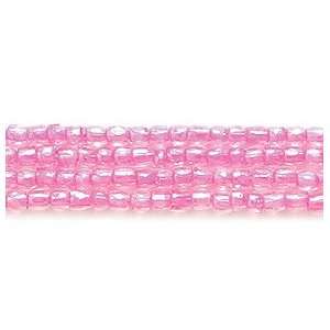   Seed Glass Bead, Size 9/0, Color Lined Luster Fuchsia, 3000 Pack Arts