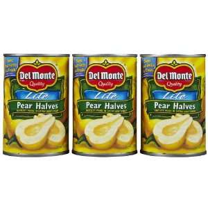 Del Monte Lite Bartlett Pear Halves in Extra Light Syrup, 15 oz, 3 pk 