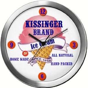  KISSINGER 14 Inch Ice Cream Metal Clock Quartz Movement 