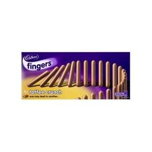 Cadbury Fingers Toffee Crunch Carton 125G x 4  Grocery 
