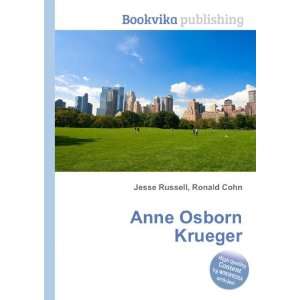  Anne Osborn Krueger Ronald Cohn Jesse Russell Books