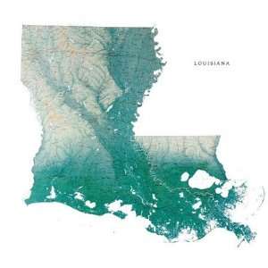  Raven Maps & Images Louisiana Wall Map