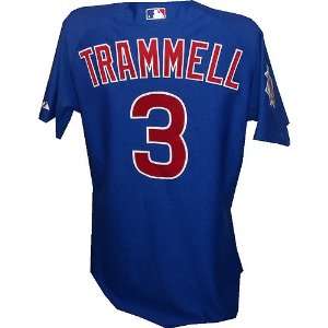 Alan Trammel #3 Chicago Cubs 2010 Opening Day Game Used Road Jersey 