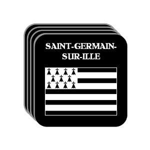 Bretagne (Brittany)   SAINT GERMAIN SUR ILLE Set of 4 Mini Mousepad 