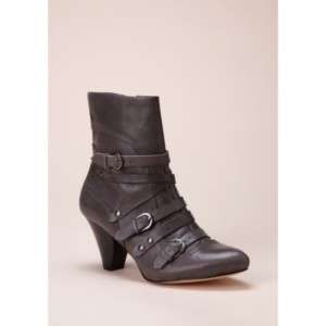 Corso Como Leonor 10 Grey gray leather strappy boot  