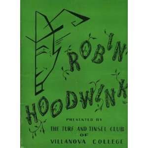  Robin Hoodwink Program Villanova Turf Tinsel Club 1953 