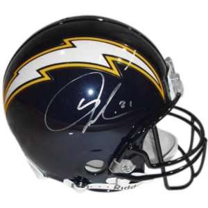 LaDainian Tomlinson Autographed Pro Line Helmet  Details San Diego 