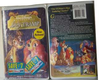 DISNEY LADY AND THE TRAMP COLLECTORS VHS THX DOGS DAMA  