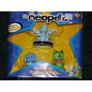  Neopets RARE Collectible Figurine 3 Pack Cloud Scorchio 