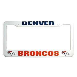 Denver Broncos Plastic License Plate Frame Nfl Sports 
