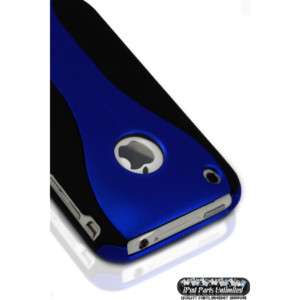 NEW BLUE 3PIECE HARD CASE COVER FOR IPHONE 3G 3GS  