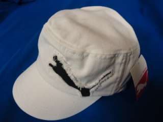 NUEVO Gorra de golf PUMA Clairmont/sombrero militares WHITE/BLACK