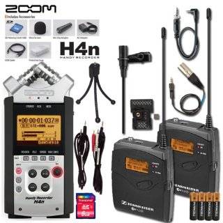  Zoom H4n Sennheiser EW112P G3 Wireless Portable Recording 