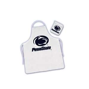   Lions ( University Of ) NCAA Barbecue/BBQ Apron and Mitt Tailgate Kit
