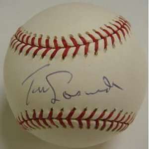 Tommy Lasorda signed Official Major League Baseball  